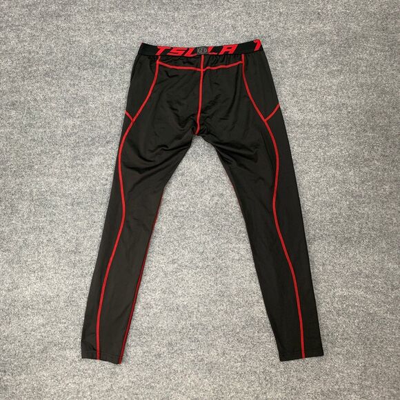 TSLA Thermal Leggings Mens XL Extra Large Compression Baselayer Wintergear New - Picture 10 of 14